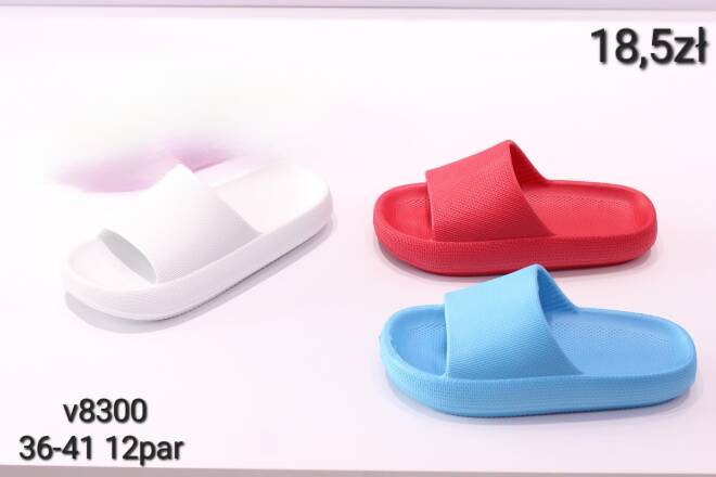 Klapki Damskie V8300 36-41 KOLOR DO WYBORU 
