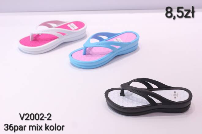 Klapki Damskie V2002-2 36-41 MIX KOLOR 1