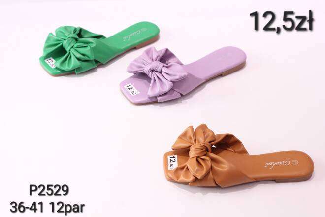 Klapki Damskie P2529 36-41 KOLOR DO WYBORU  1