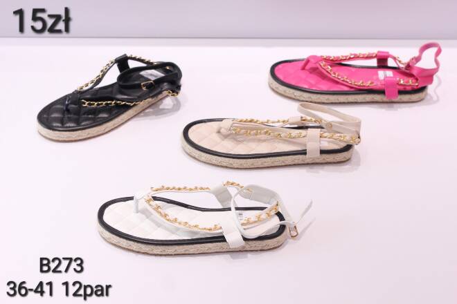 Sandały damskie B273 36-41 KOLOR DO WYOBRU  1