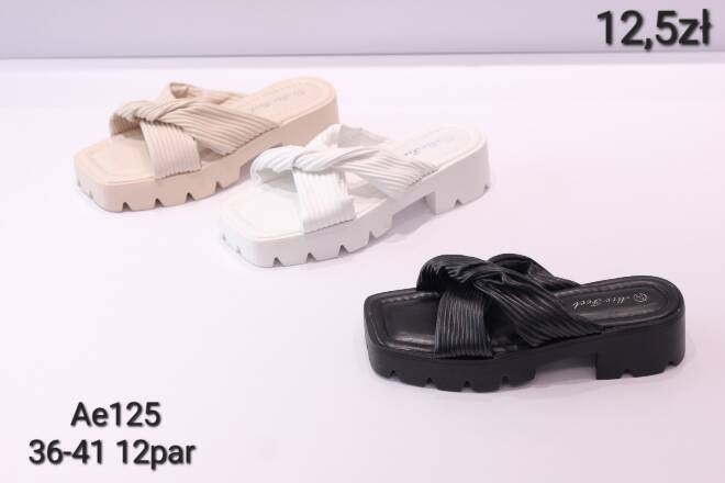 Klapki Damskie AE125 36-41 KOLOR DO WYBORU  1
