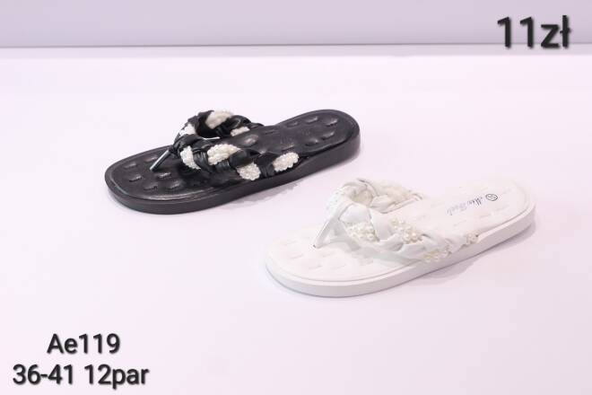 Klapki Damskie AE119 36-41 KOLOR DO WYBORU 