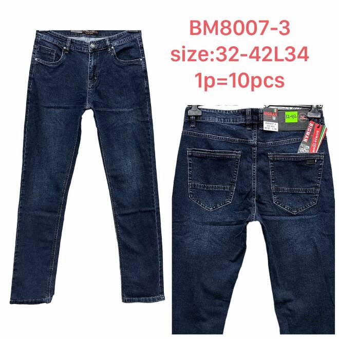 Jeansy męskie BM8007-3 1 KOLOR 32-42 1