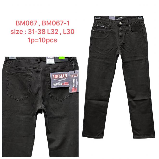 Jeansy męskie BM067 1 KOLOR 31-38 1