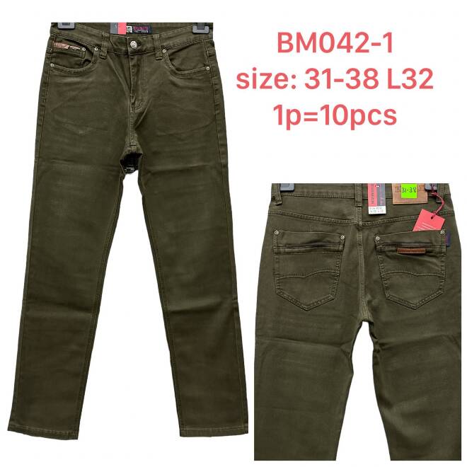 Jeansy męskie BM042-1 1 KOLOR 31-38 1