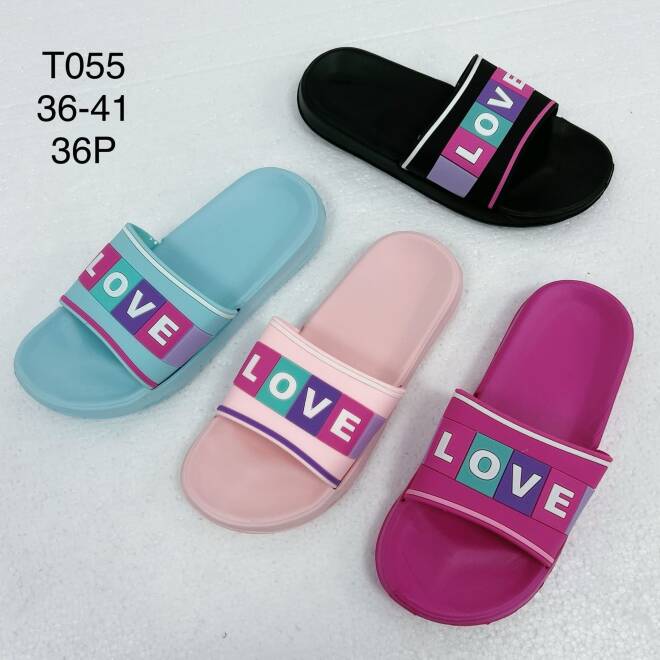Klapki Damskie T055 MIX KOLOR 36-41