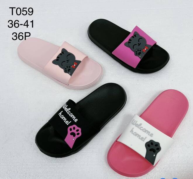Klapki Damskie T059 MIX KOLOR 36-41 1