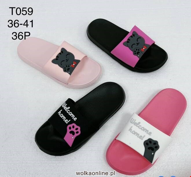 Klapki Damskie T059 MIX KOLOR 36-41