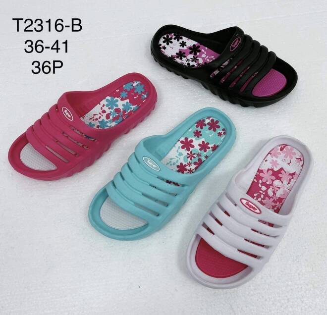 Klapki Damskie T2316-B MIX KOLOR 36-41