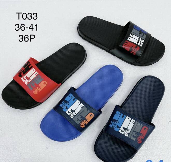 Klapki Damskie T033 MIX KOLOR 36-41 1