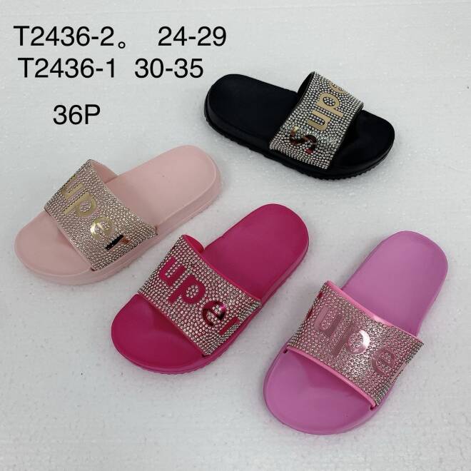 Kapcie Dziecięce T2436-1 30-35 MIX KOLOR