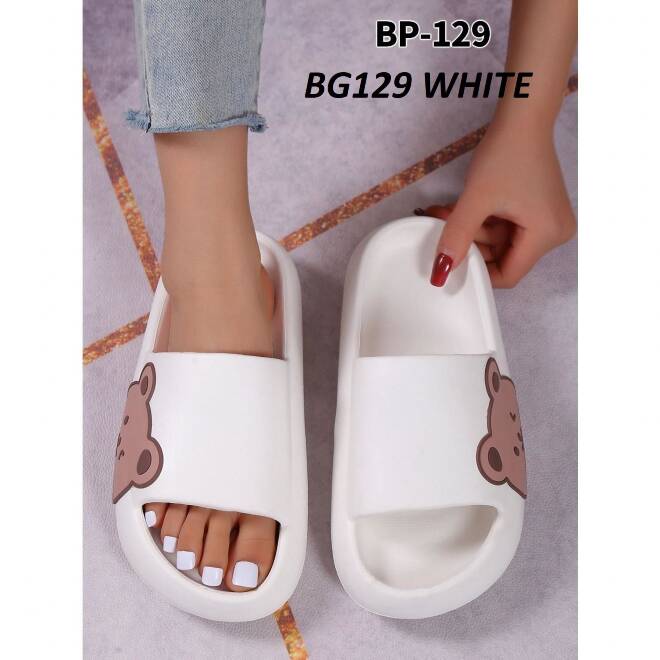 Klapki Damskie BG129 WHITE 36-41 1