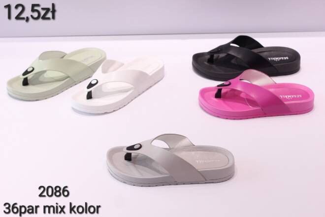 Klapki Damskie 2086 36-41 MIX KOLOR 1