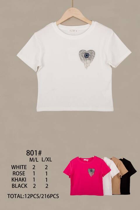 Bluzka damskie  801 Mix kolor M-XL 1