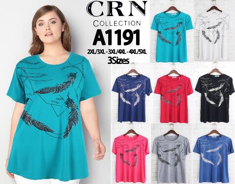 Bluzka damskie A1191 Mix kolor 2XL-5XL