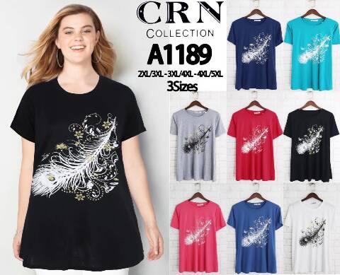 Bluzka damskie A1189 Mix kolor 2XL-5XL 1