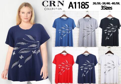 Bluzka damskie A1185 Mix kolor 2XL-5XL 1