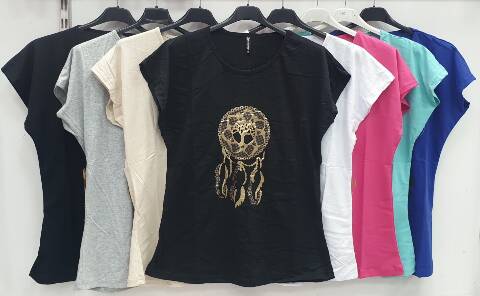 Bluzka damskie 4385 Mix kolor 2XL-4XL