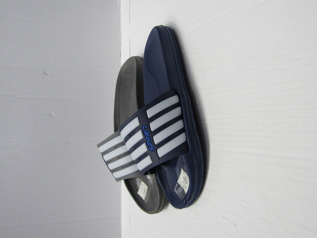 Klapki Męskie 1004-A BLACK/GREY/D.BLUE 40-45