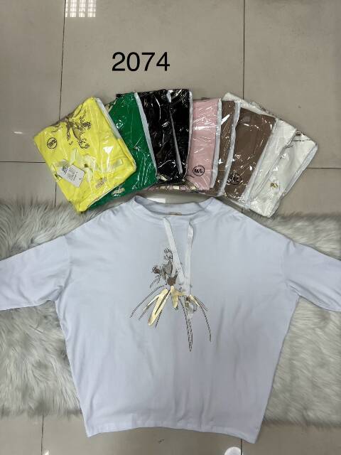 Bluzka damskie 2074 Mix kolor M-2XL 1