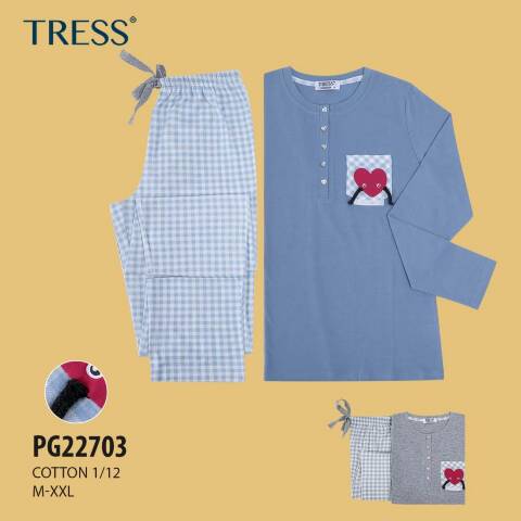 Piżama  damskie PG22703 Mix kolor M-2XL 1