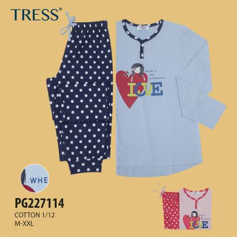 Piżama  damskie PG227114 Mix kolor M-2XL