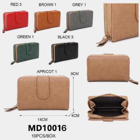 Portfel damskie MD10016 Mix kolor Standard 