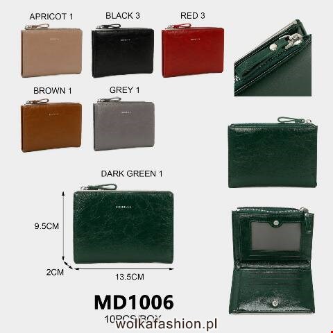 Portfel damskie MD1006 Mix kolor Standard 