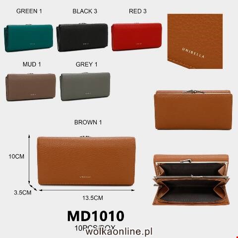Portfel damskie MD1010 Mix kolor Standard 