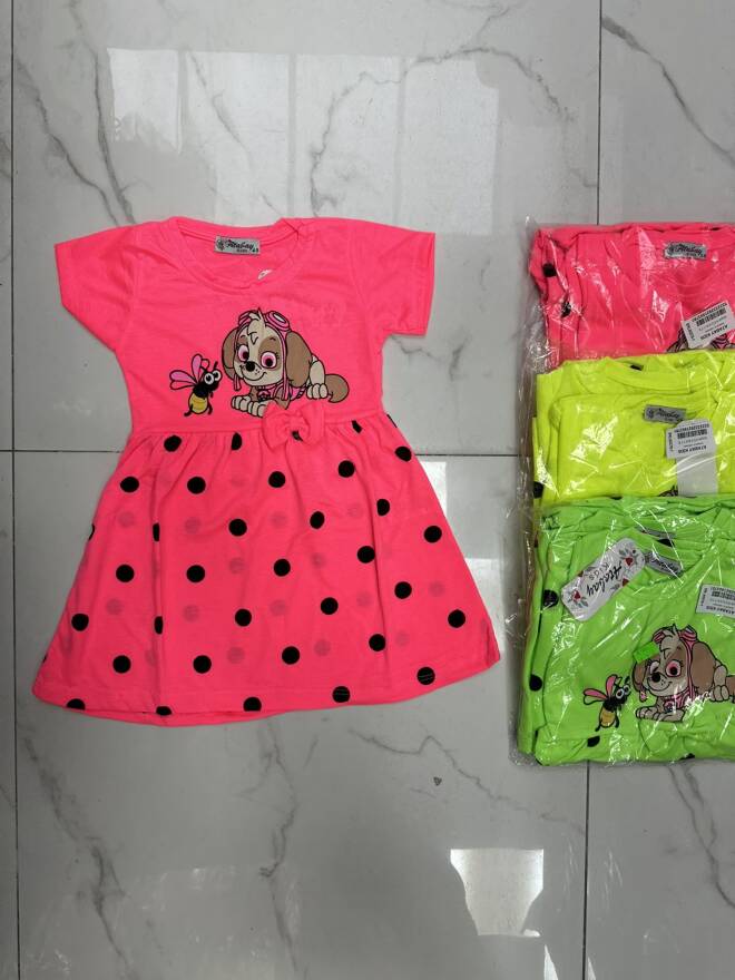 Sukienki dziewczęce 1361 MIX KOLOR 5-8 1