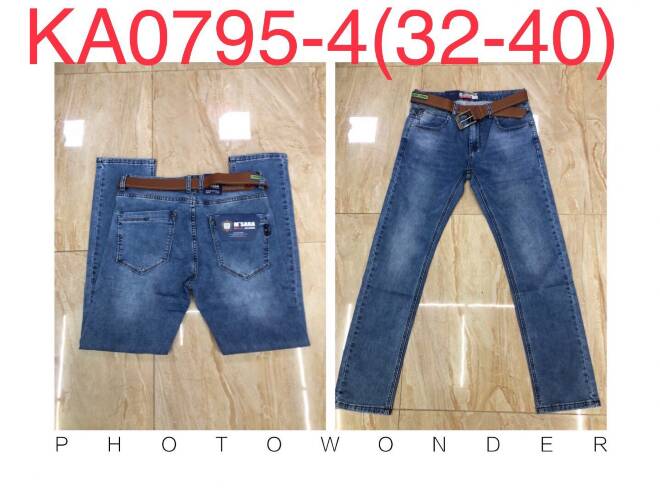 Jeansy męskie KA0795-2 1 KOLOR 32-40