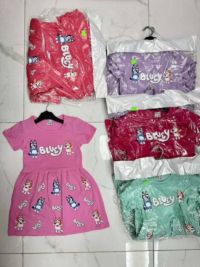 Sukienki dziewczęce 1362 MIX KOLOR 3-7 1