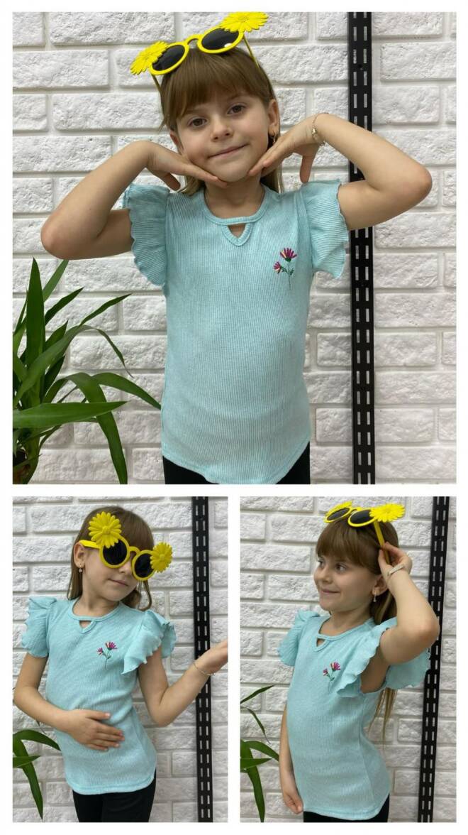Bluzki dziewczęce 1149 1 KOLOR 2-8