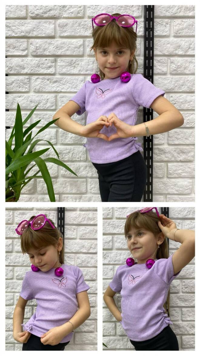 Bluzki dziewczęce 1157 1 KOLOR 2-8 1