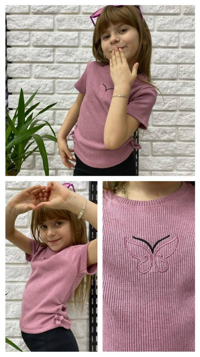 Bluzki dziewczęce 1159 1 KOLOR 2-8