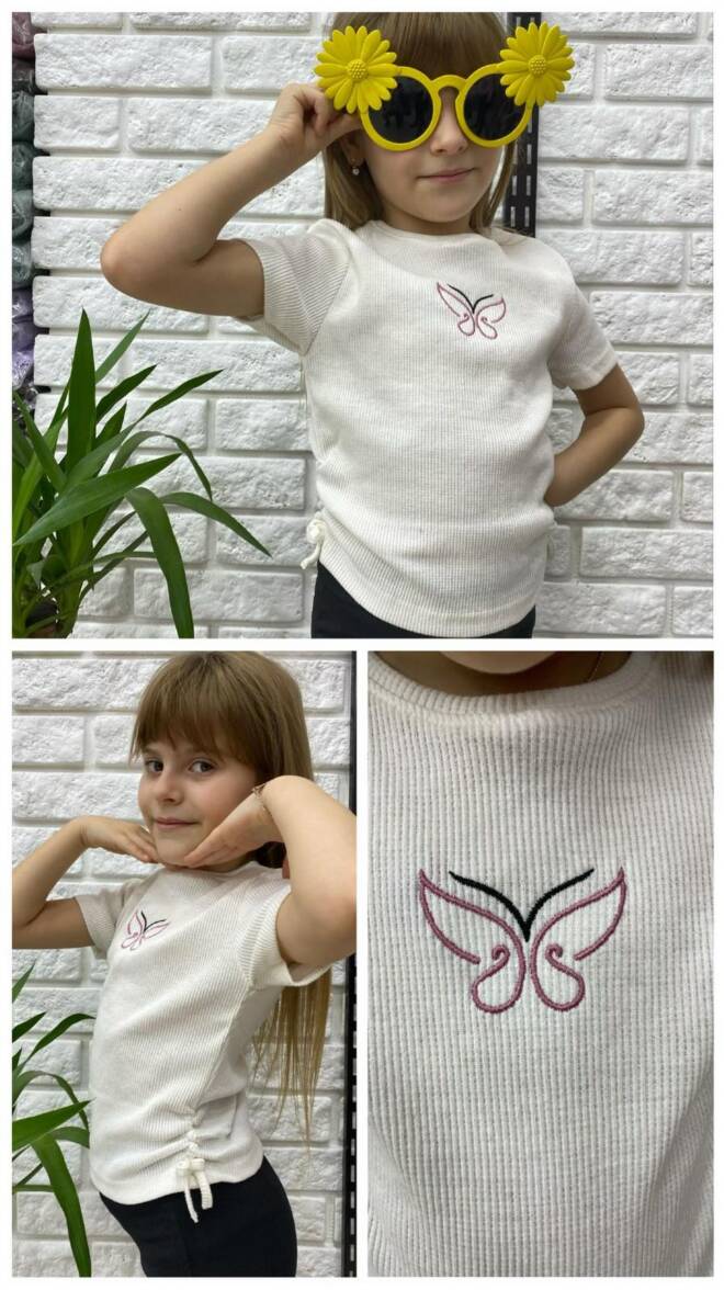 Bluzki dziewczęce 1160 1 KOLOR 2-8 1
