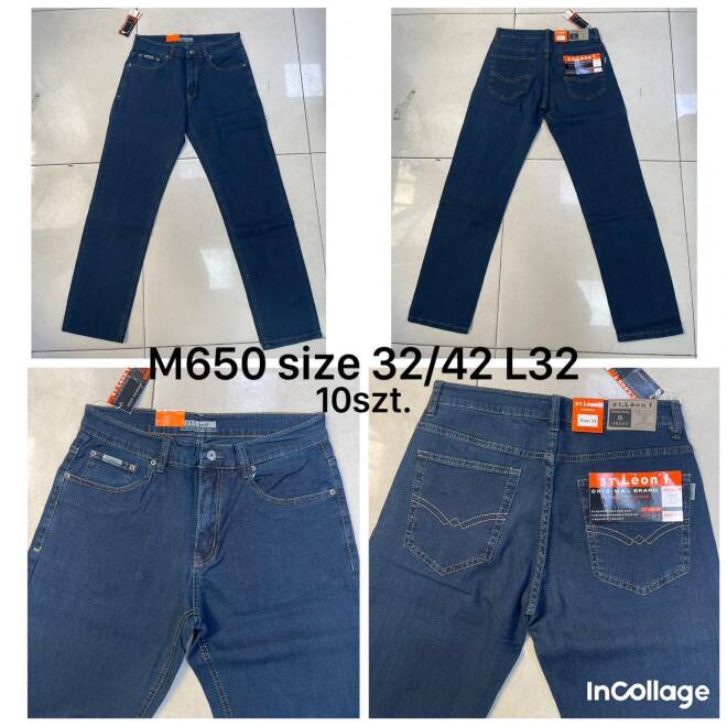 Jeansy męskie M650 1 KOLOR 32-42 1