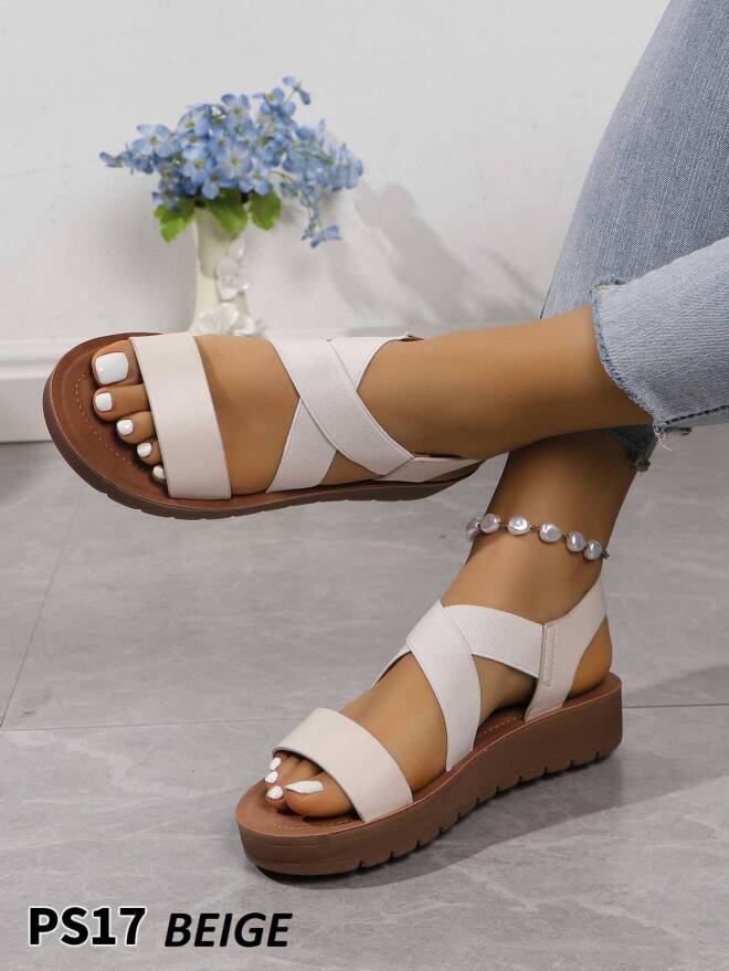 Sandały damskie PS17 BEIGE 36-41 1