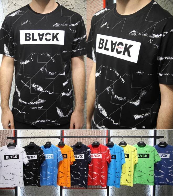 Bluzka męskie 1341 MIX KOLOR M-2XL 1