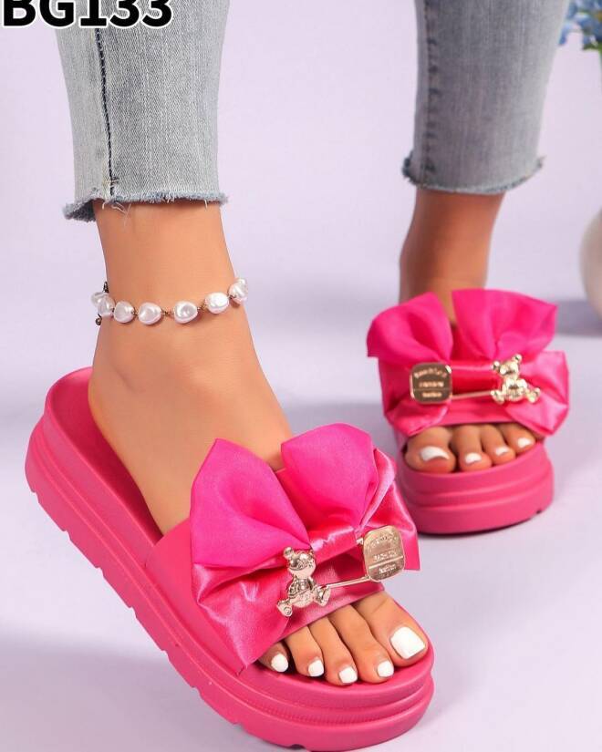 Klapki Damskie BG133 FUSHIA 36-41