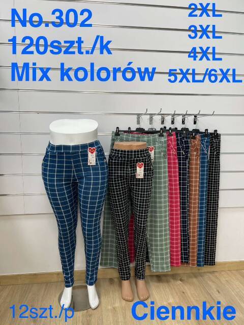 Spodnie damskie 302 Mix kolor 2XL-6XL												 1