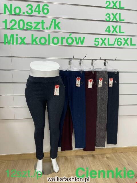 Spodnie damskie 346 Mix kolor 2XL-6XL												