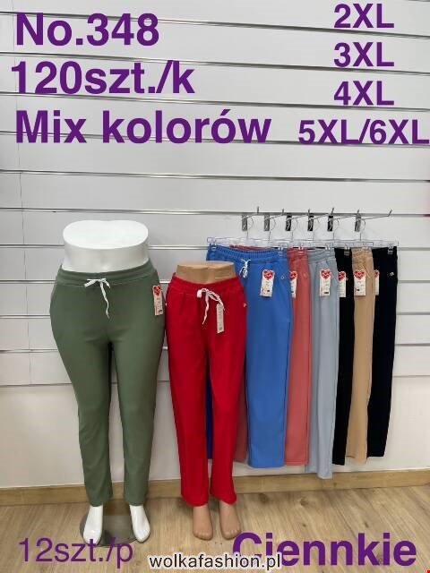 Spodnie damskie 348 Mix kolor 2XL-6XL												