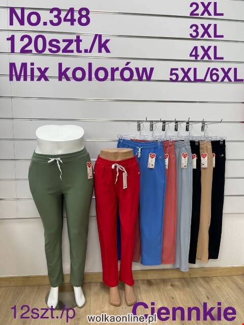 Spodnie damskie 348 Mix kolor 2XL-6XL												