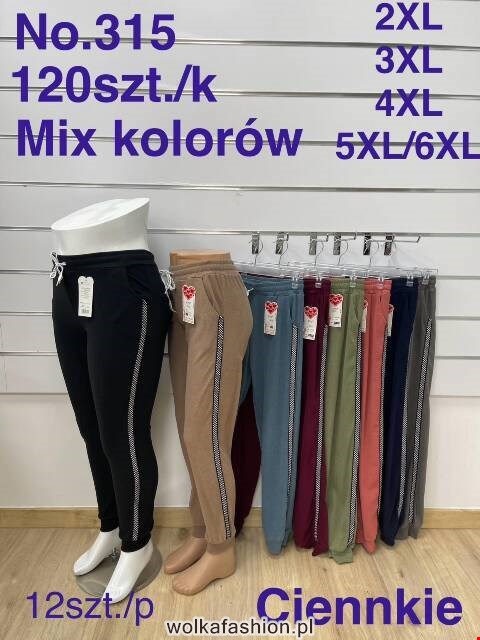 Spodnie damskie 315 Mix kolor 2XL-6XL												