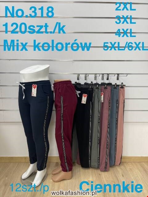 Spodnie damskie 318 Mix kolor 2XL-6XL												