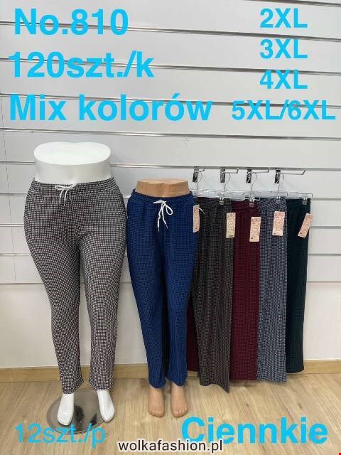 Spodnie damskie 810 Mix kolor 2XL-6XL												