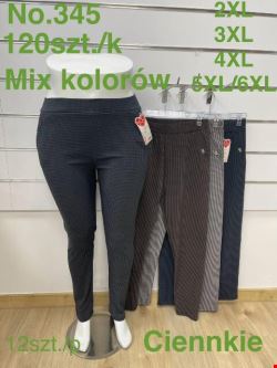 Spodnie damskie 345 Mix kolor 2XL-6XL												