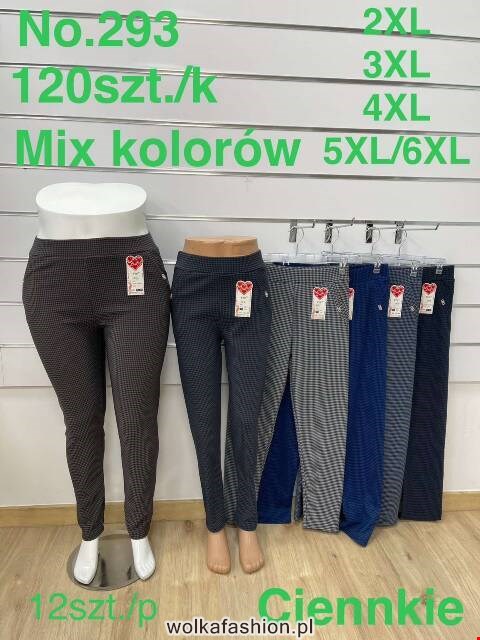 Spodnie damskie 293 Mix kolor 2XL-6XL												