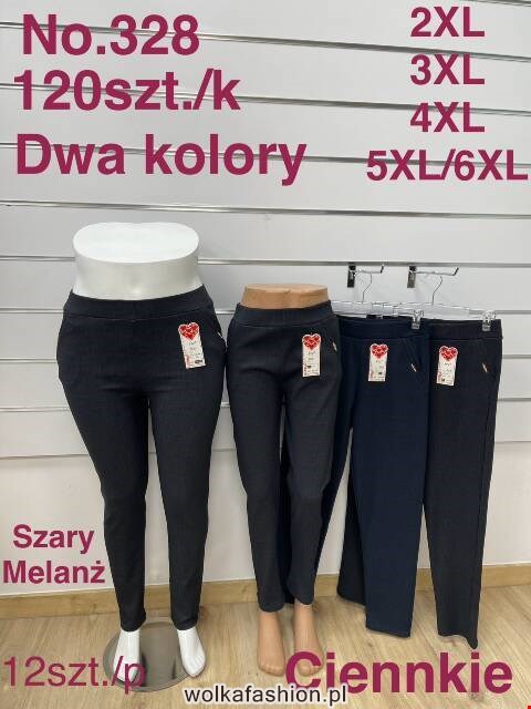 Spodnie damskie 328 Mix kolor 2XL-6XL												